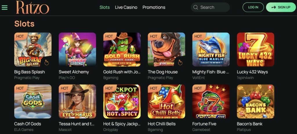 ritzo free slots games